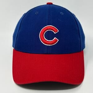 Chicago Cubs Hat Baseball Cap MLB Twins Enterprise Wool Blend Strapback Blue